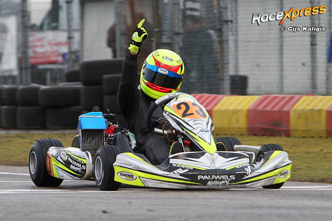 Kobe Pauwels finish